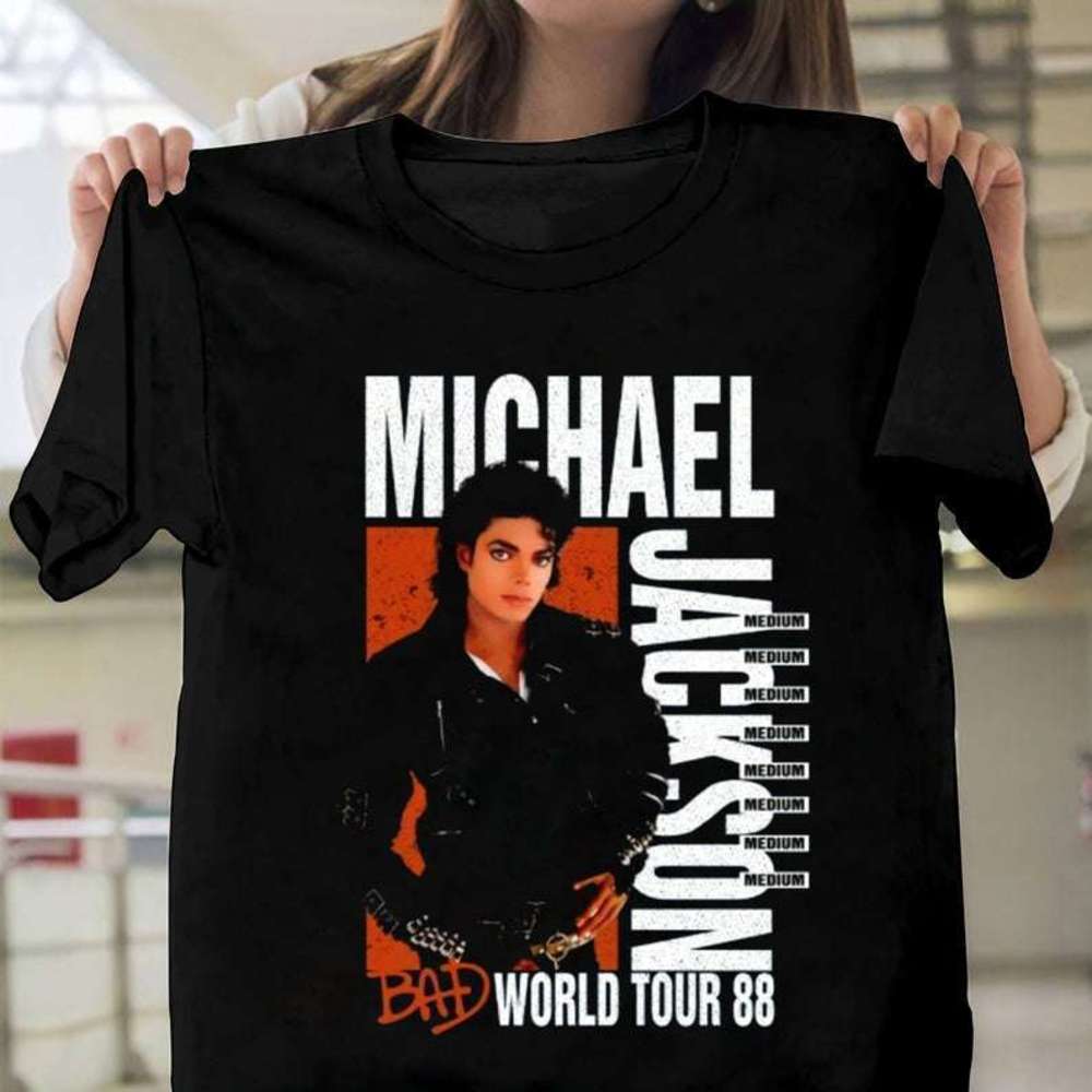 Michael Jackson Bad Tour 88 Classic Unisex T Shirt 1